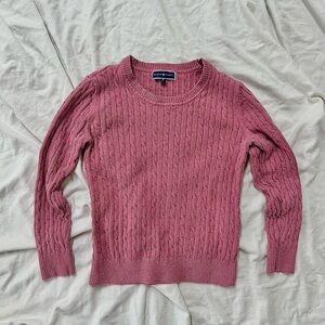 Karen Scott Mauve Cable Knit Sweater